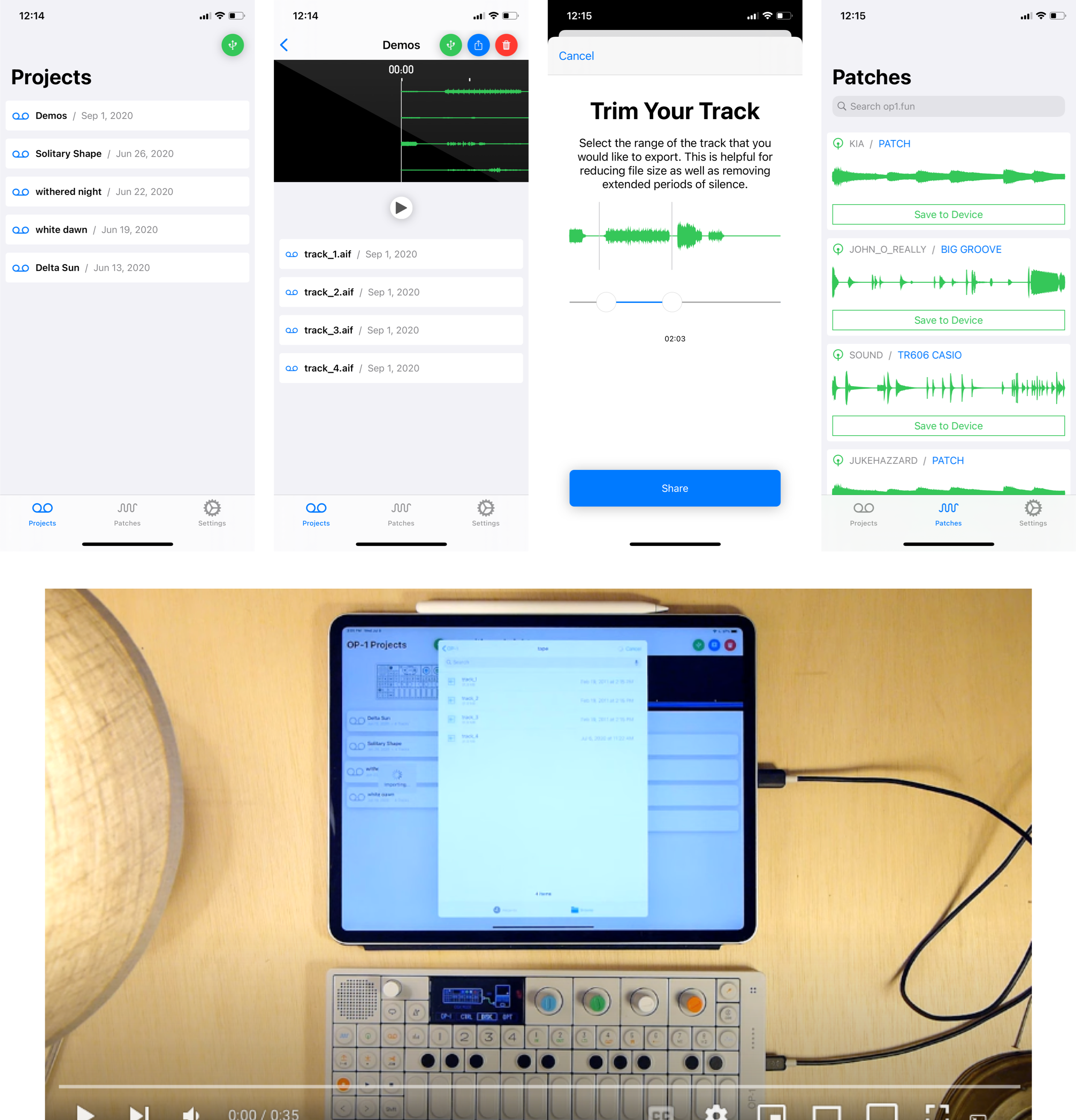 OP-1 Manager Demo